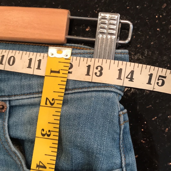 J. Crew Denim Jean Pencil Skirt Raw Frayed Hem Size 26 EUC - Picture 8 of 14